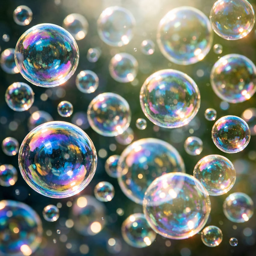 Bubbles in a Glass of White Wine at Dusk-1