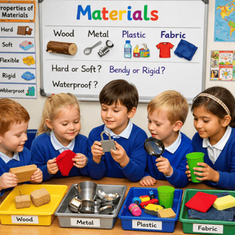Yr2 Children Exploring Natural Materials-1-1