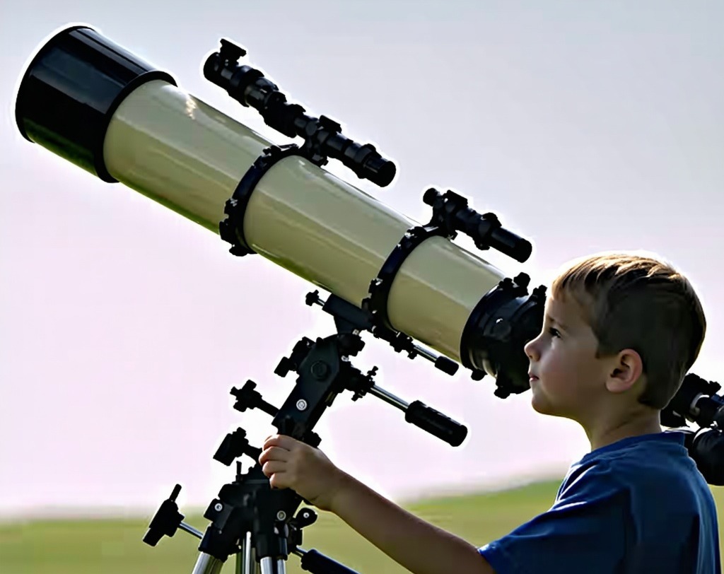pupil looking nto telescope-2-1