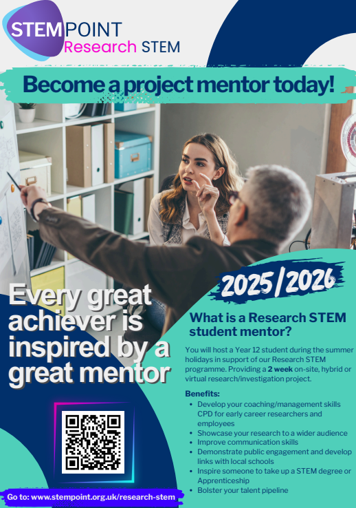 Research STEM Project mentor 2025 flyer