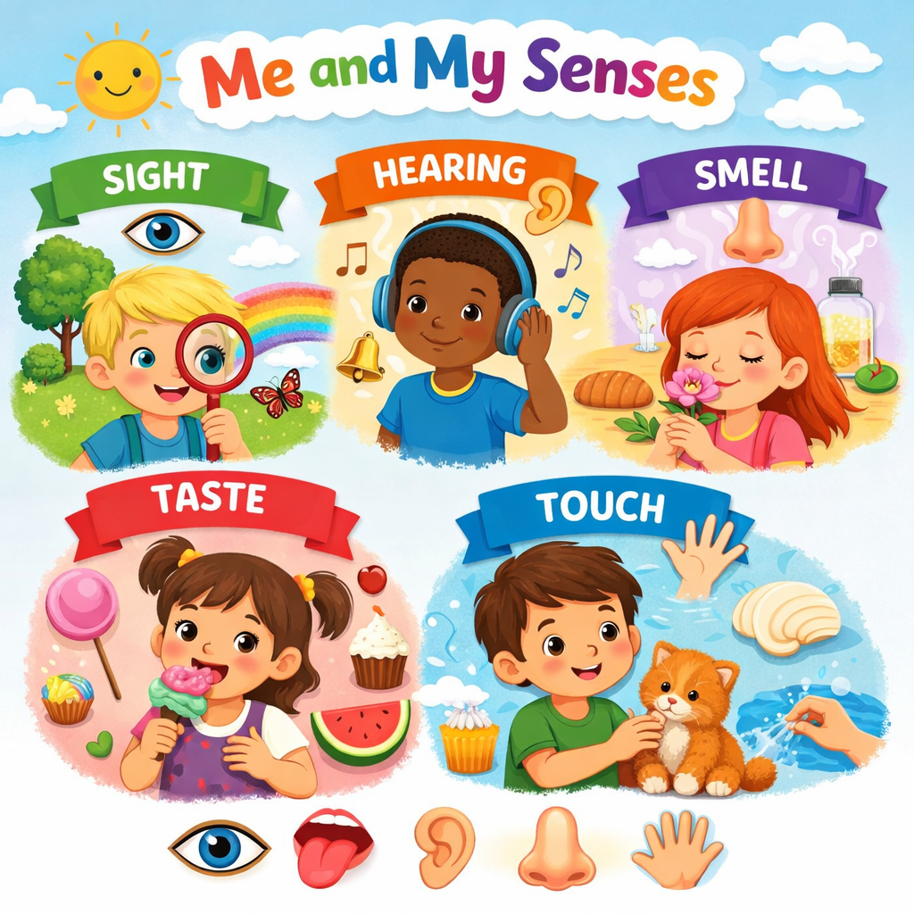 Children Exploring Nature with Senses-1