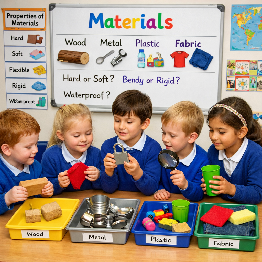 Yr2 Children Exploring Natural Materials-1